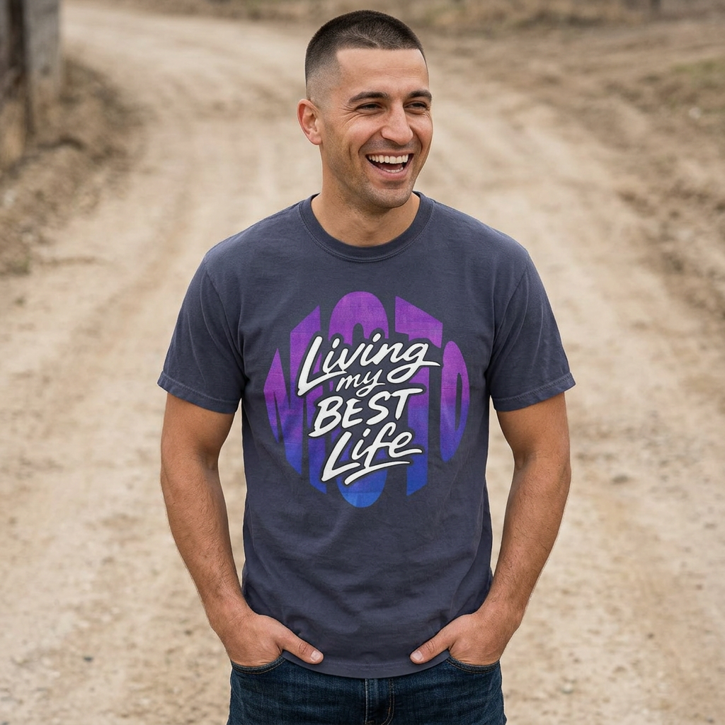 Moto Best Life Unisex Garment-Dyed T-shirt