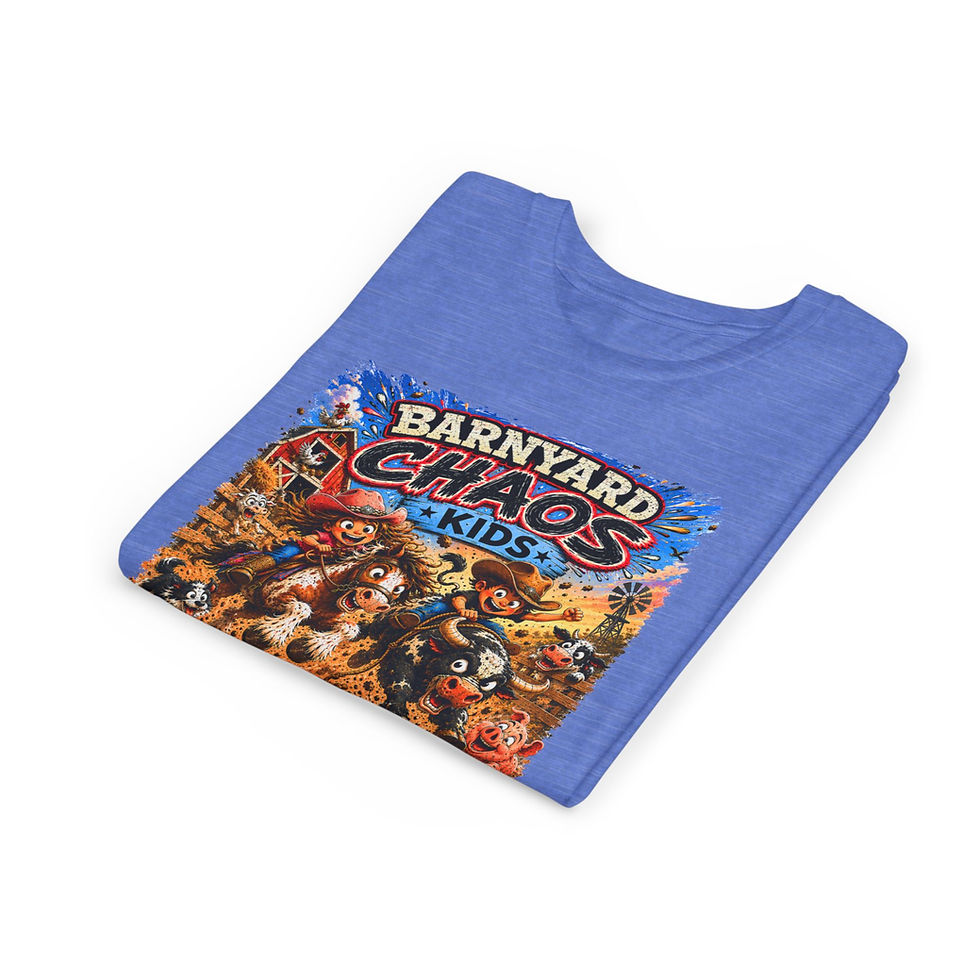 Thumbnail: BarnYard Chaos Kids Youth Short Sleeve Tee