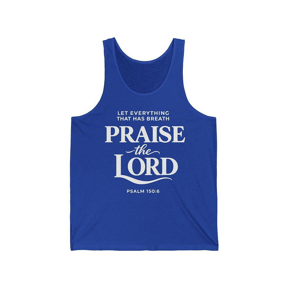 Thumbnail: Praise the Lord Unisex Jersey Tank