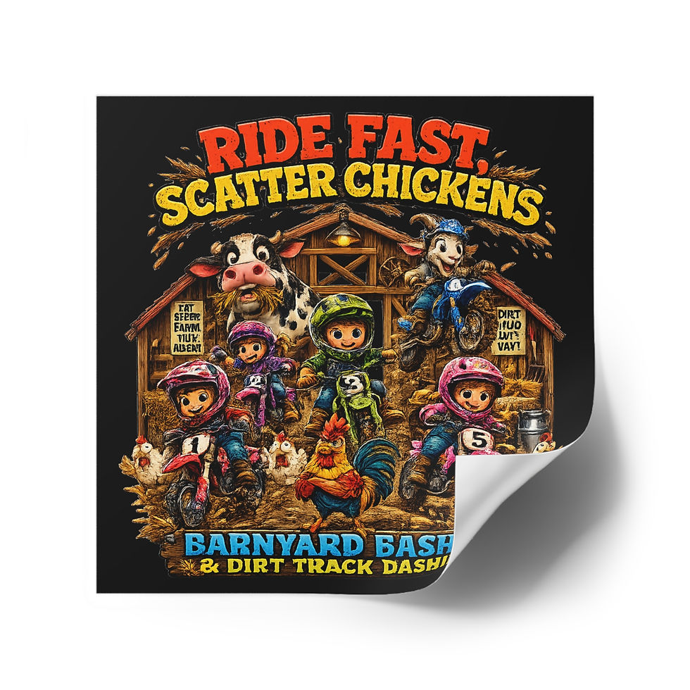 Thumbnail: Barn Bashin Square Stickers, Indoor\Outdoor