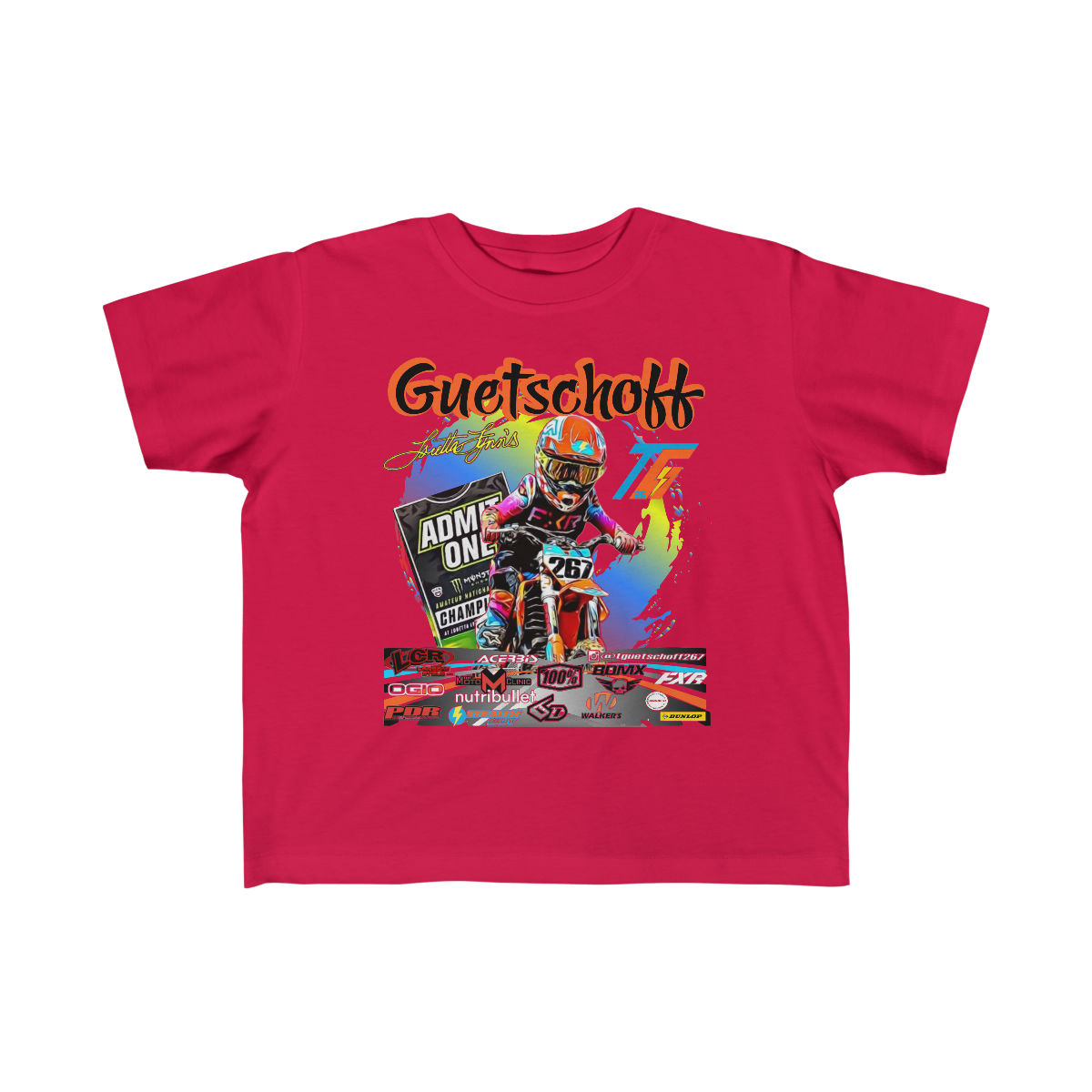 LisaG Front Only Toddler's Fine Jersey Tee