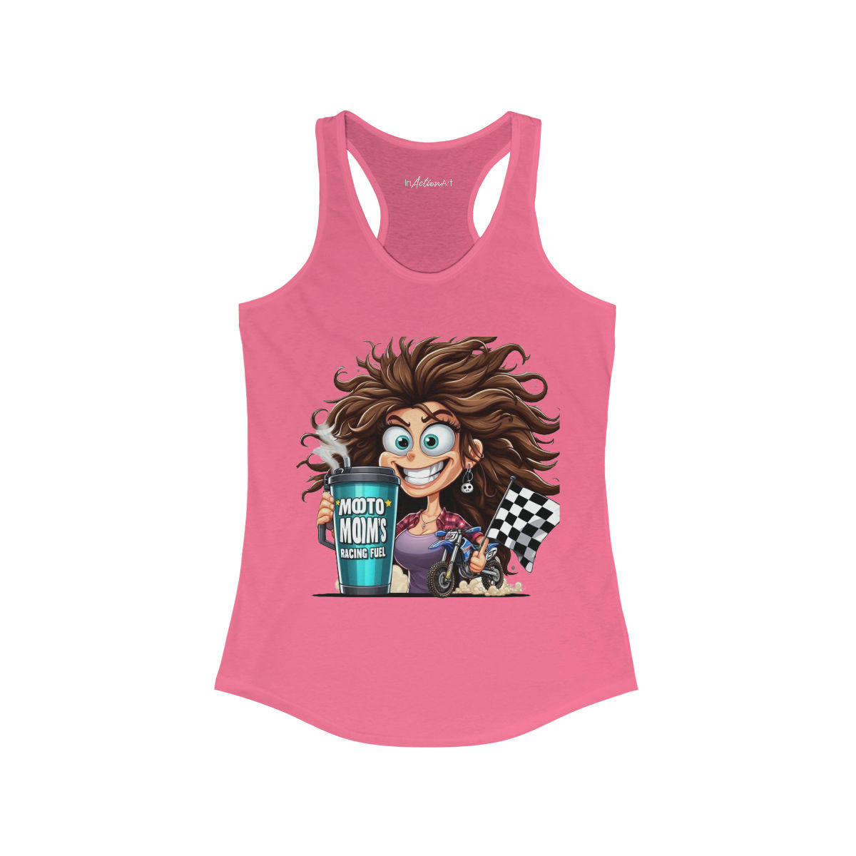 Moto Mom2 Women's Ideal Racerback Tank
