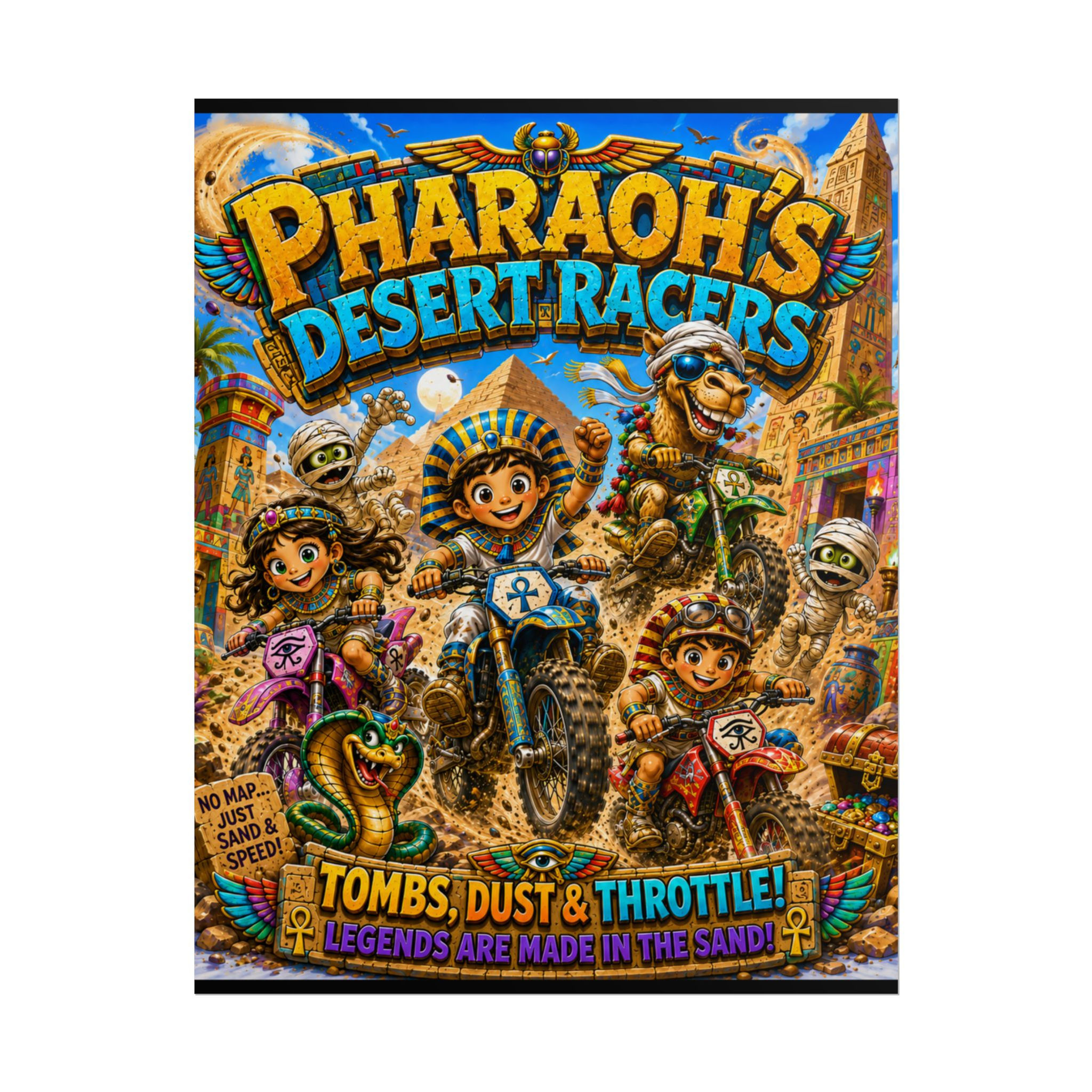 Pharaoh's Desert Rolled Posters