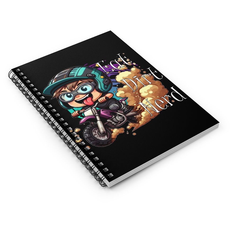 Thumbnail: MX Eat Dirt Nerd Spiral Notebook - Ruled Line