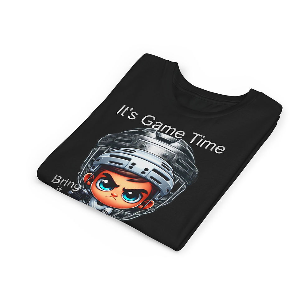 Thumbnail: Hockey Game Time Youth Short Sleeve Tee