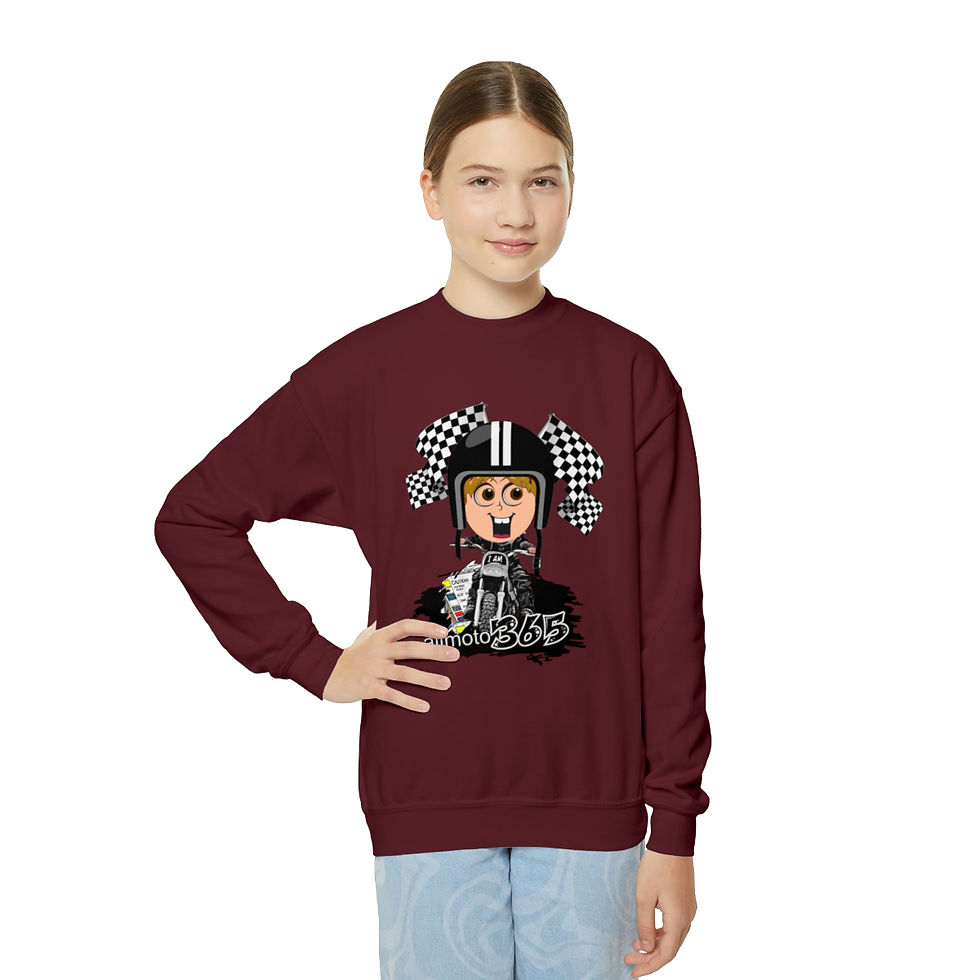 Thumbnail: All Moto 365MBH Youth Crewneck Sweatshirt