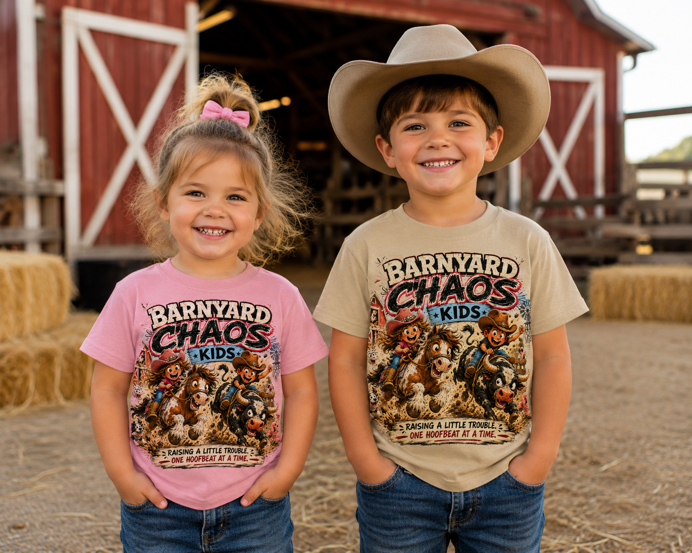 Barnyard Chaos Toddler Short Sleeve Tee
