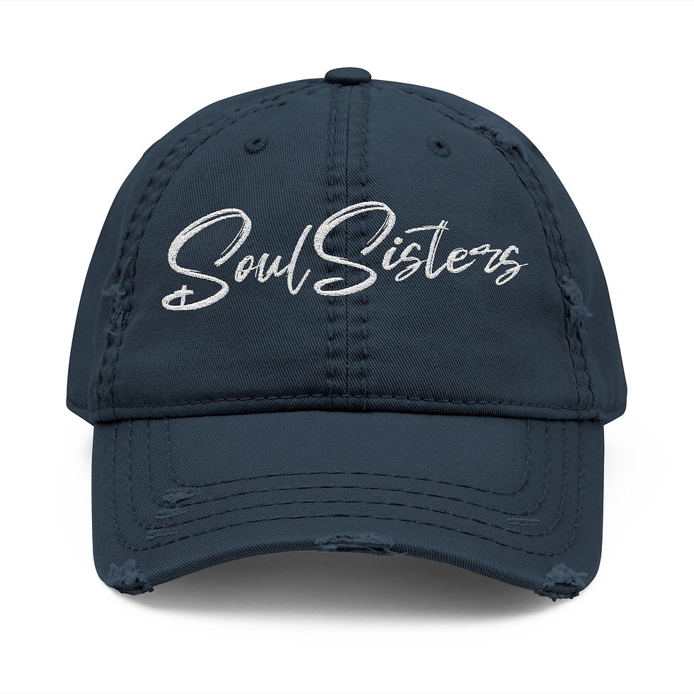 Thumbnail: Soul Sisters Distressed Dad Hat (Embroidery)