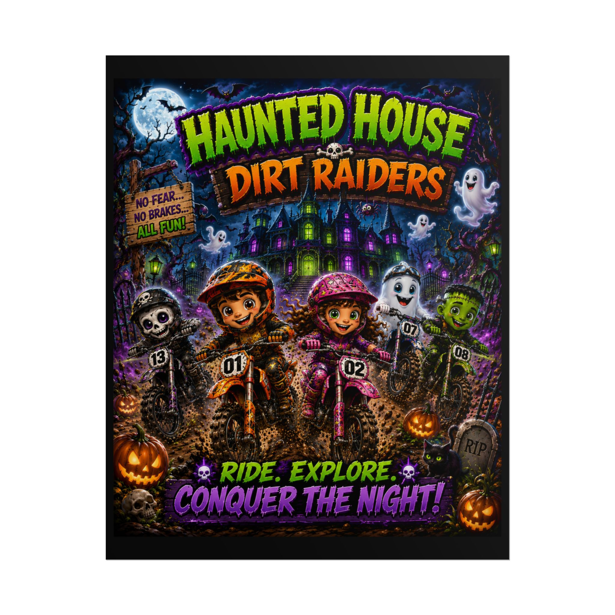 Haunted House Rolled Posters