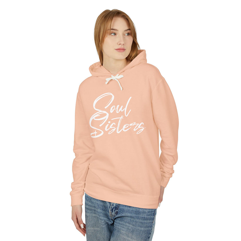 Thumbnail: Soul Sisters Unisex Lightweight Hooded Sweatshirt