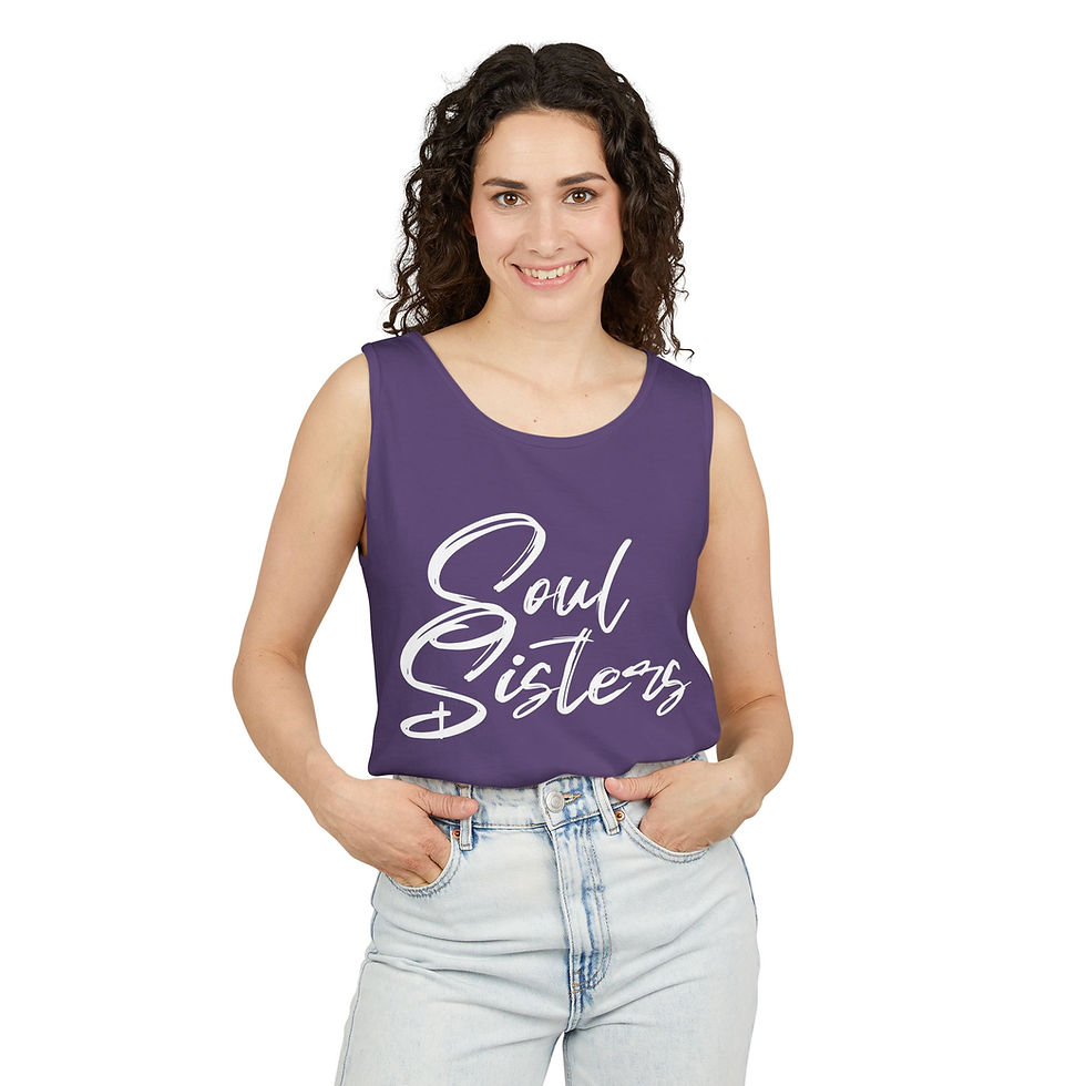 Thumbnail: Soul Sisters Unisex Garment-Dyed Tank Top