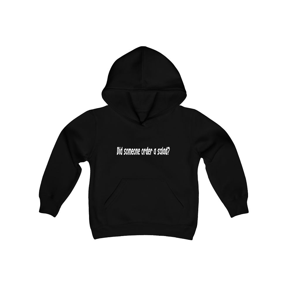 Thumbnail: Hockey Hair Blonde2 Youth Heavy Blend Hooded Sweatshirt