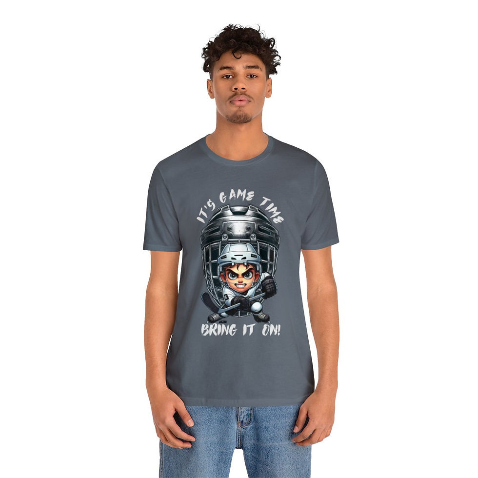 Thumbnail: Hockey Game Time Unisex Jersey Short Sleeve Tee