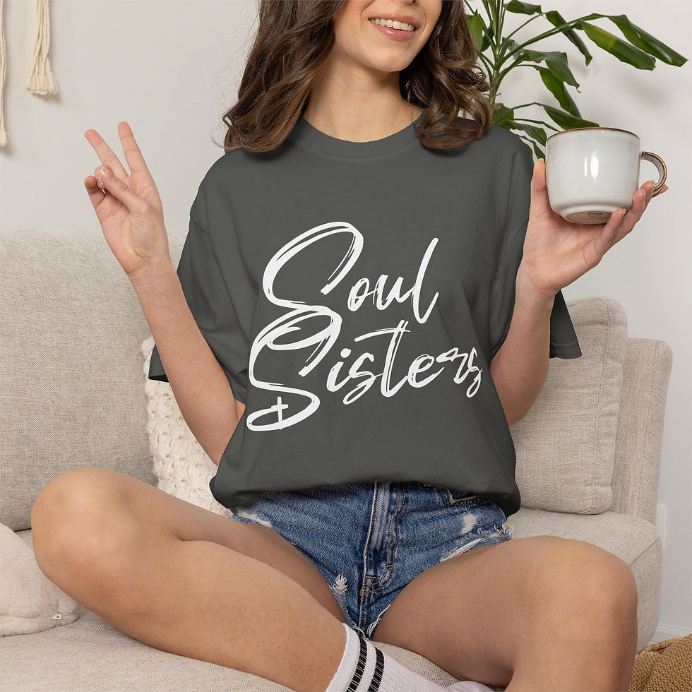 Thumbnail: Soul Sisters Unisex Garment-Dyed T-shirt