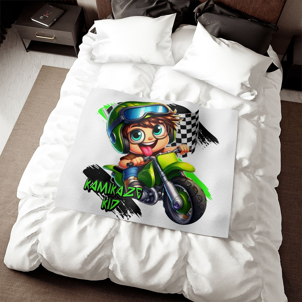 Thumbnail: MX Kamikaze Kid Sweatshirt Blanket