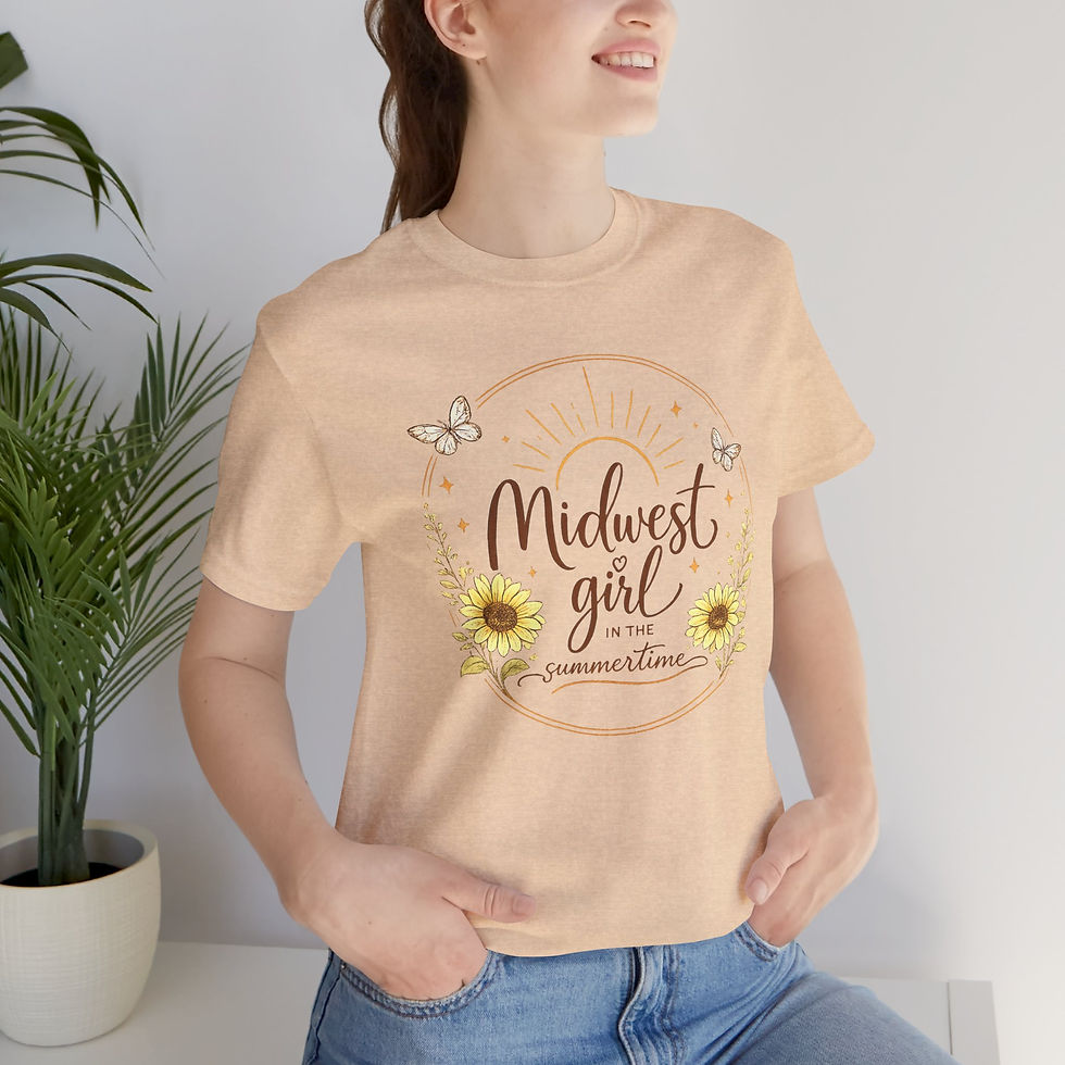 Thumbnail: Midwest Girl in the summertime Unisex Jersey Short Sleeve Tee