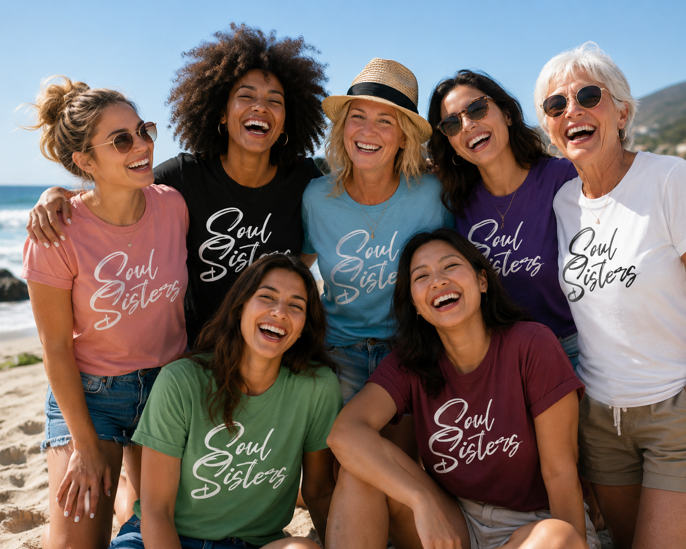 Soul Sister White Text Unisex Jersey Short Sleeve Tee