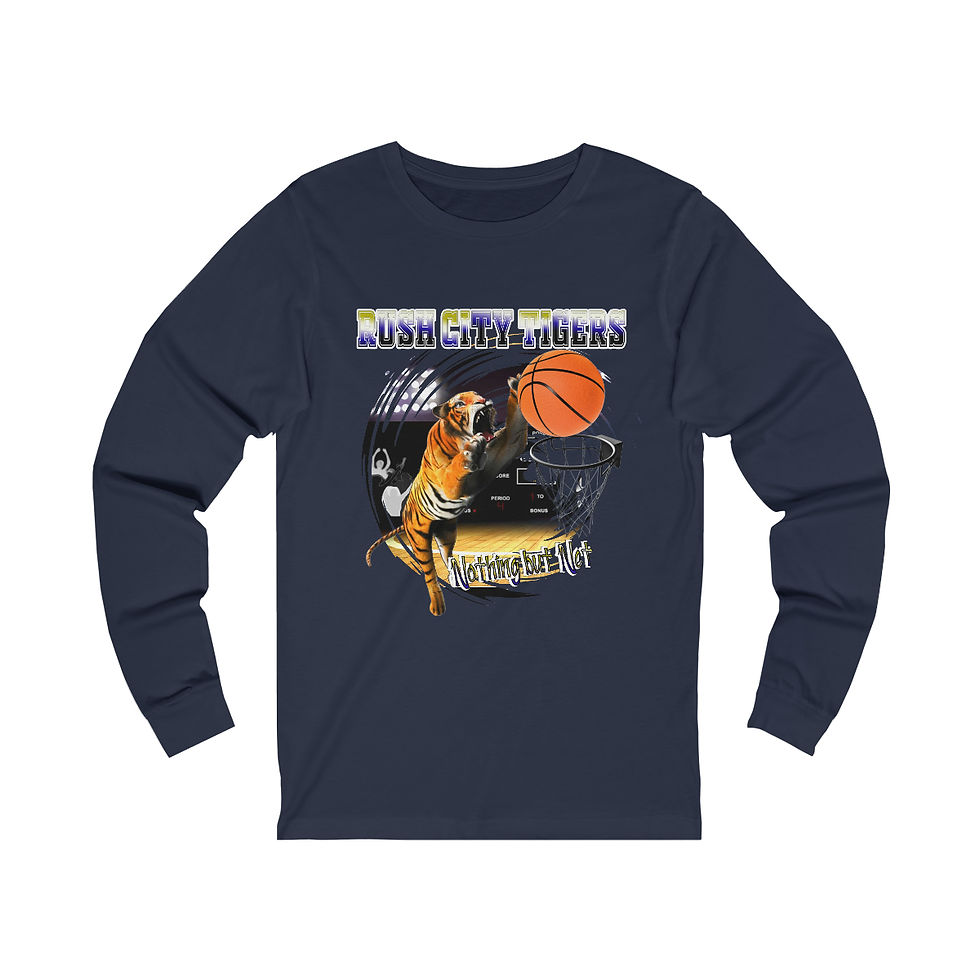 Thumbnail: Rush City Basketball Unisex Jersey Long Sleeve Tee