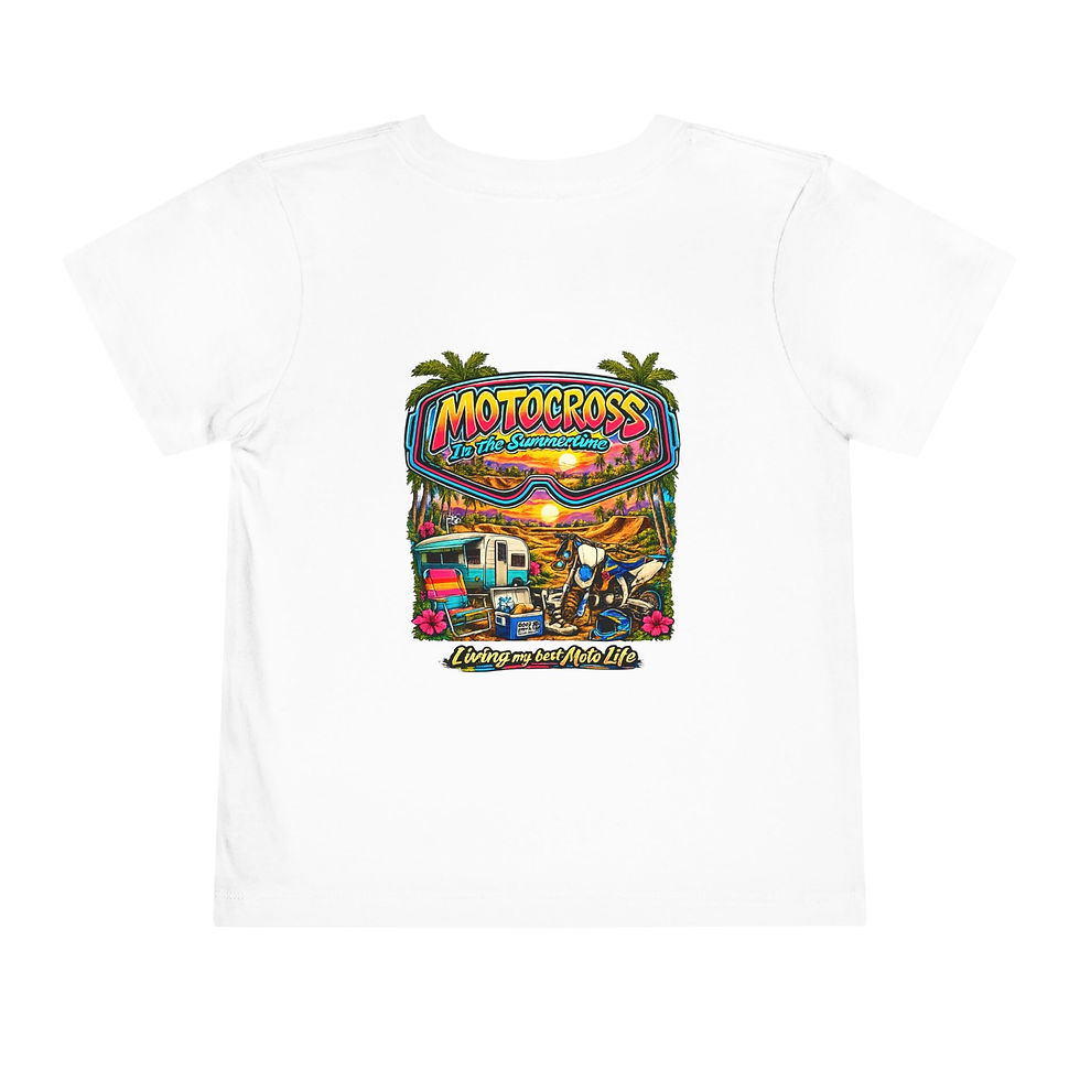 Thumbnail: Motocross in the Summertime Toddler Short Sleeve Tee
