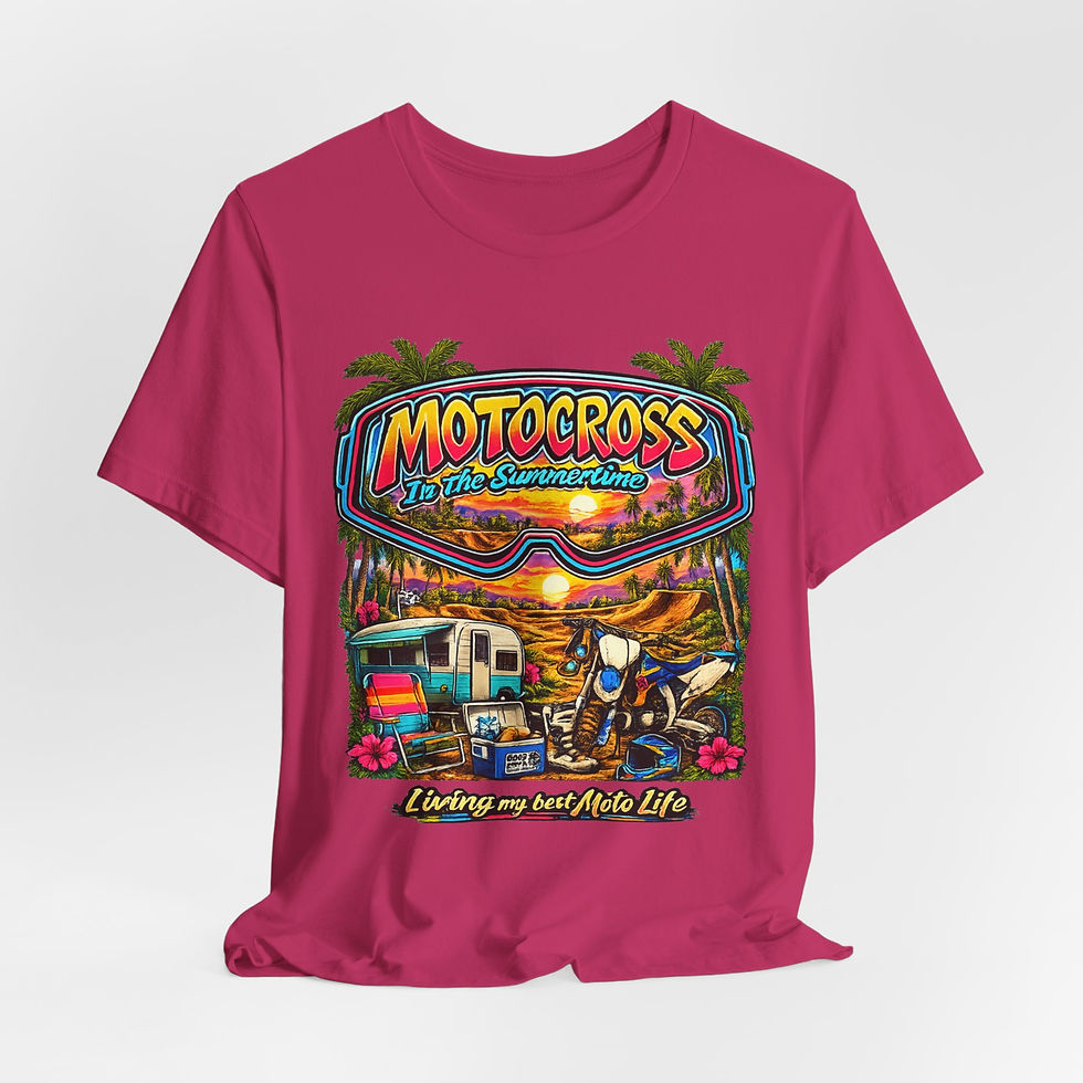 Thumbnail: Motocross in the Summertime Unisex Jersey Short Sleeve Tee