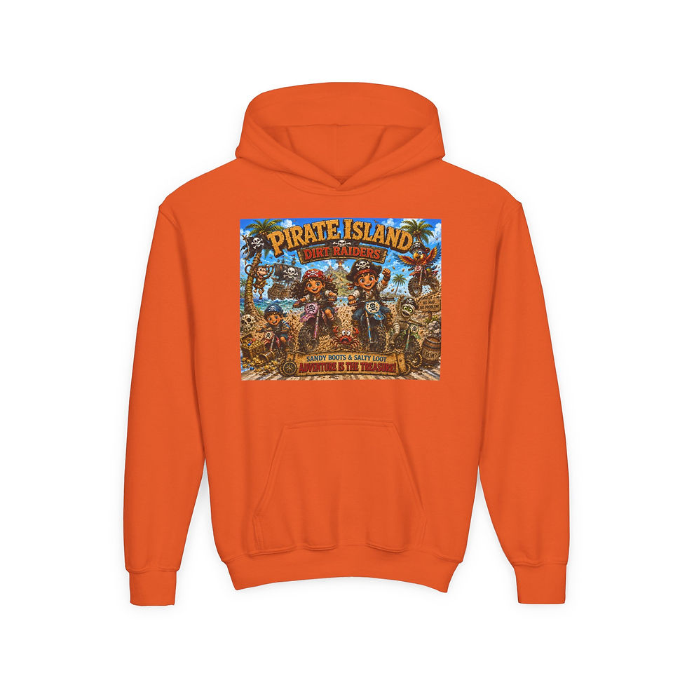Thumbnail: Pirate Island Youth Heavy Blend Hooded Sweatshirt