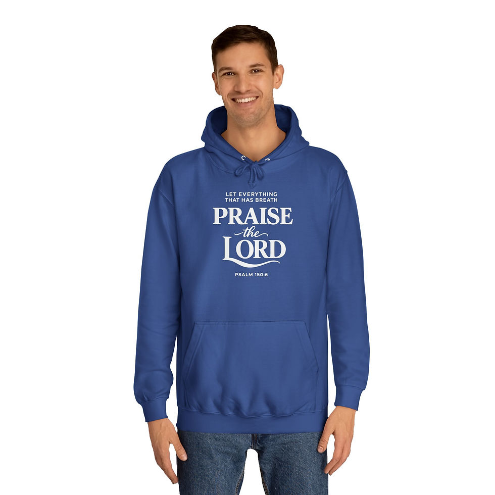 Thumbnail: Praise the Lord Unisex College Hoodie