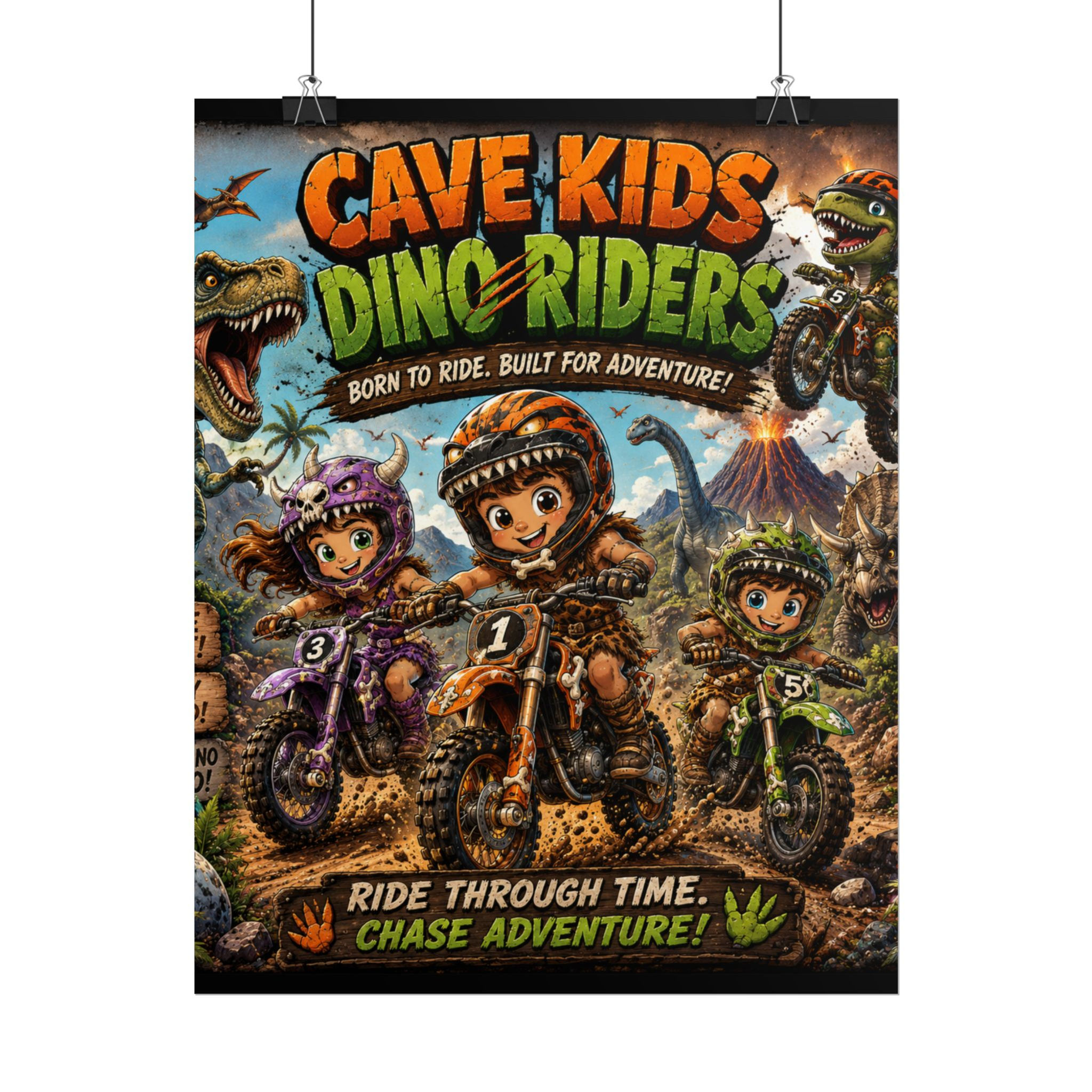 Cave Kids Rolled Posters