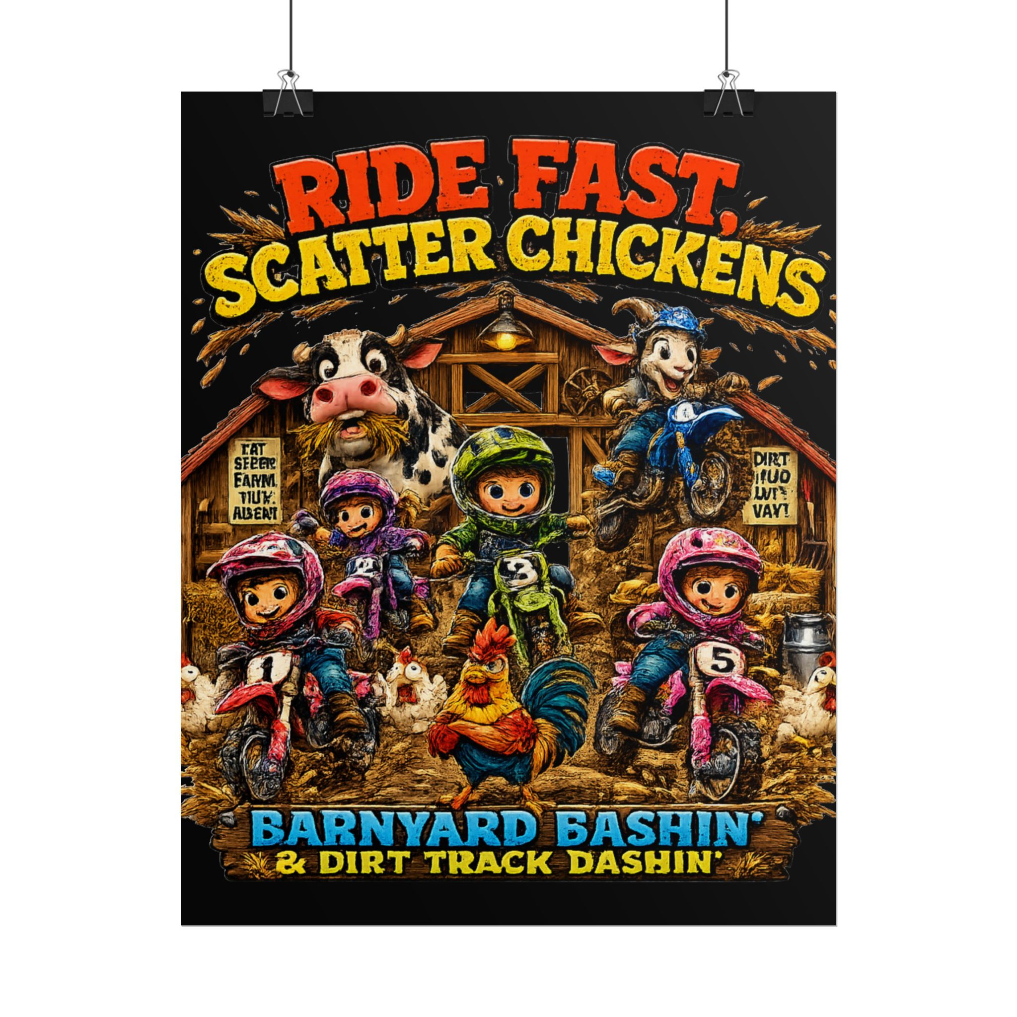 Barn Bashin Rolled Posters