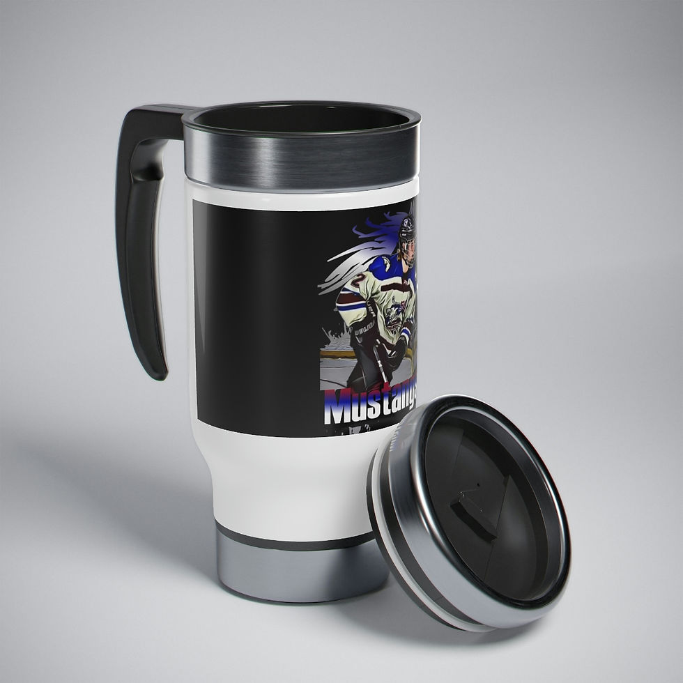 Thumbnail: HeidiBStainless Steel Travel Mug with Handle, 14oz