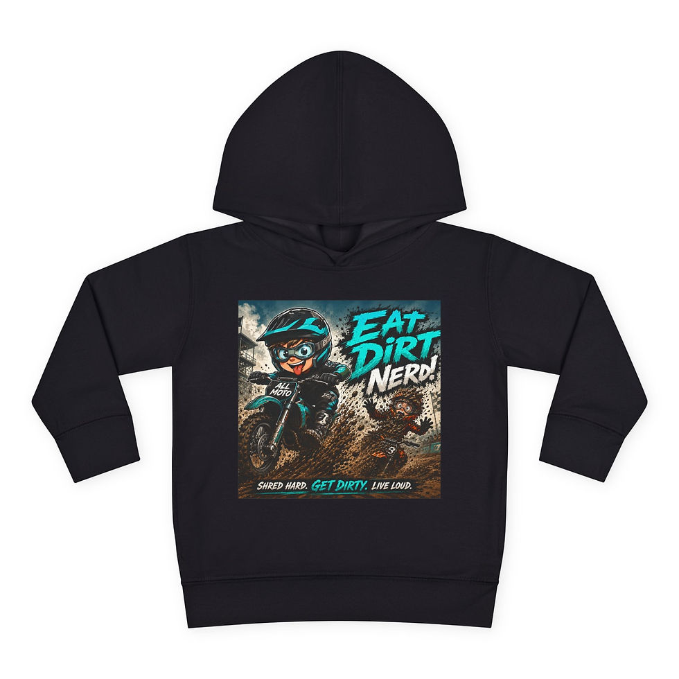 Thumbnail: Eat Dirt Nerd Toddler Pullover Fleece Hoodie