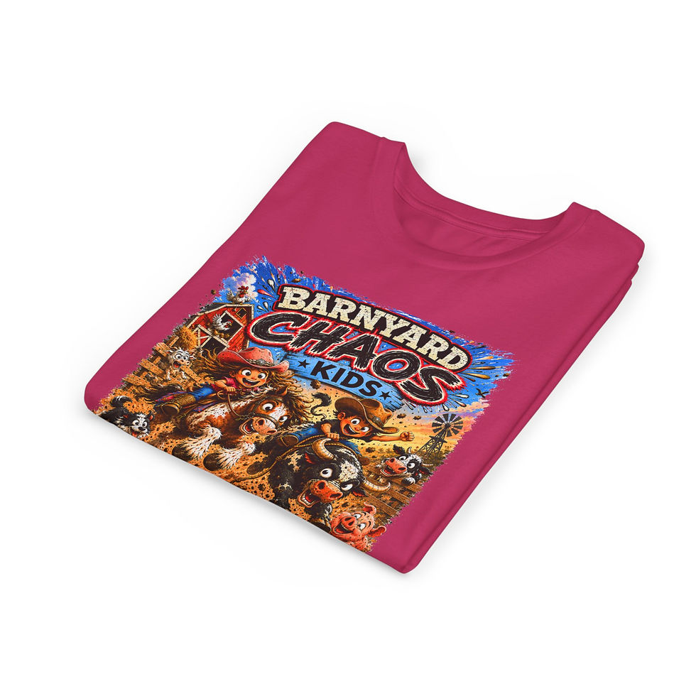 Thumbnail: BarnYard Chaos Kids Youth Short Sleeve Tee
