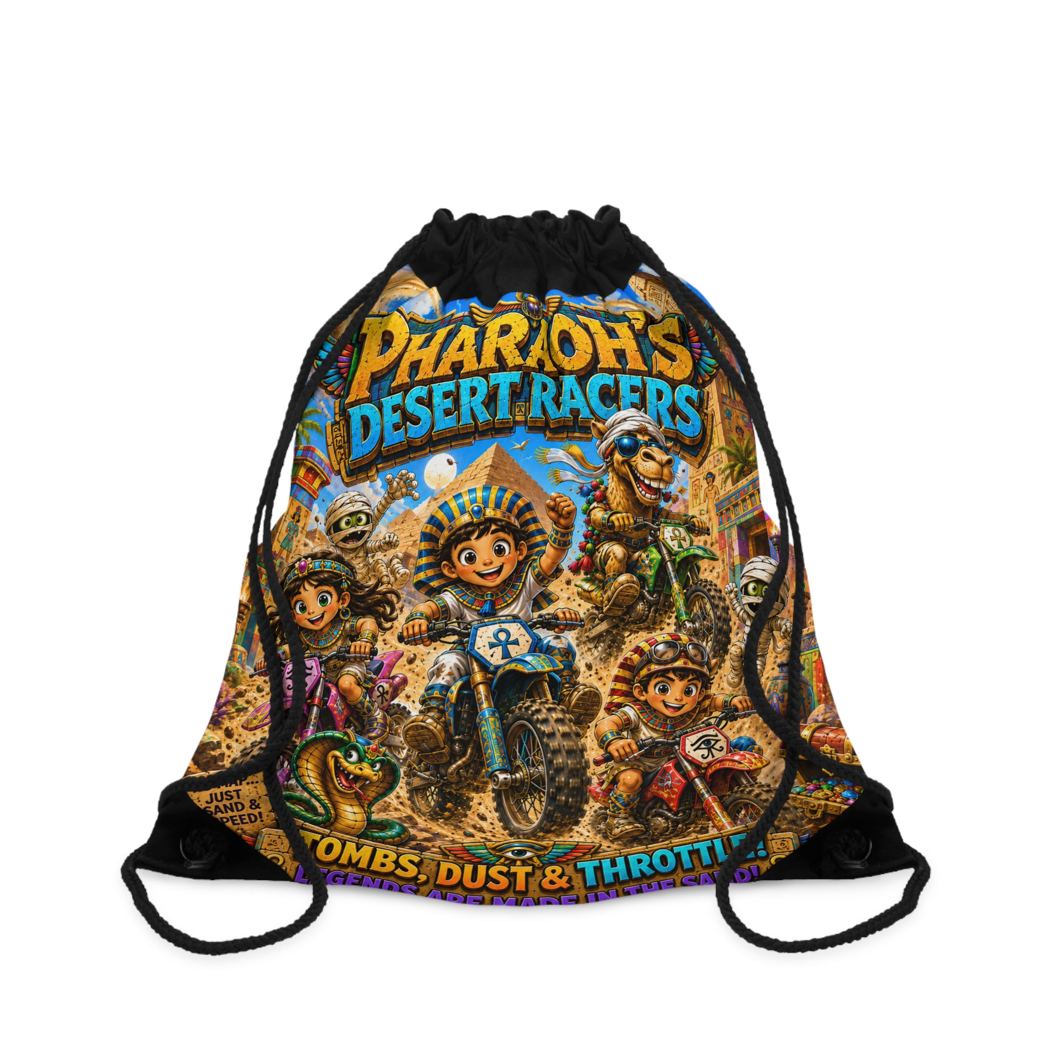 Pharaoh's Desert Drawstring Bag