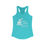 Thumbnail: Lazy Jacks Front Only White Logo  Women's Ideal Racerback Tank