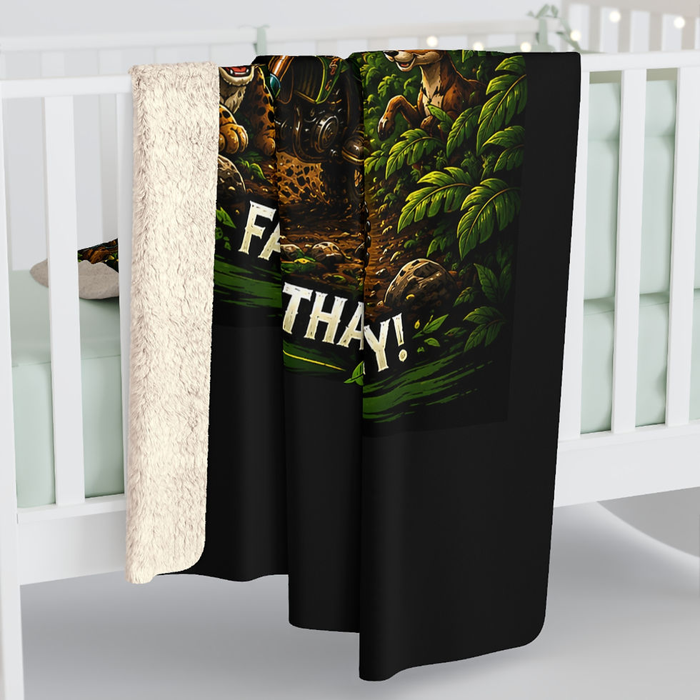 Thumbnail: Welcome to the Jungle Sherpa Fleece Blanket