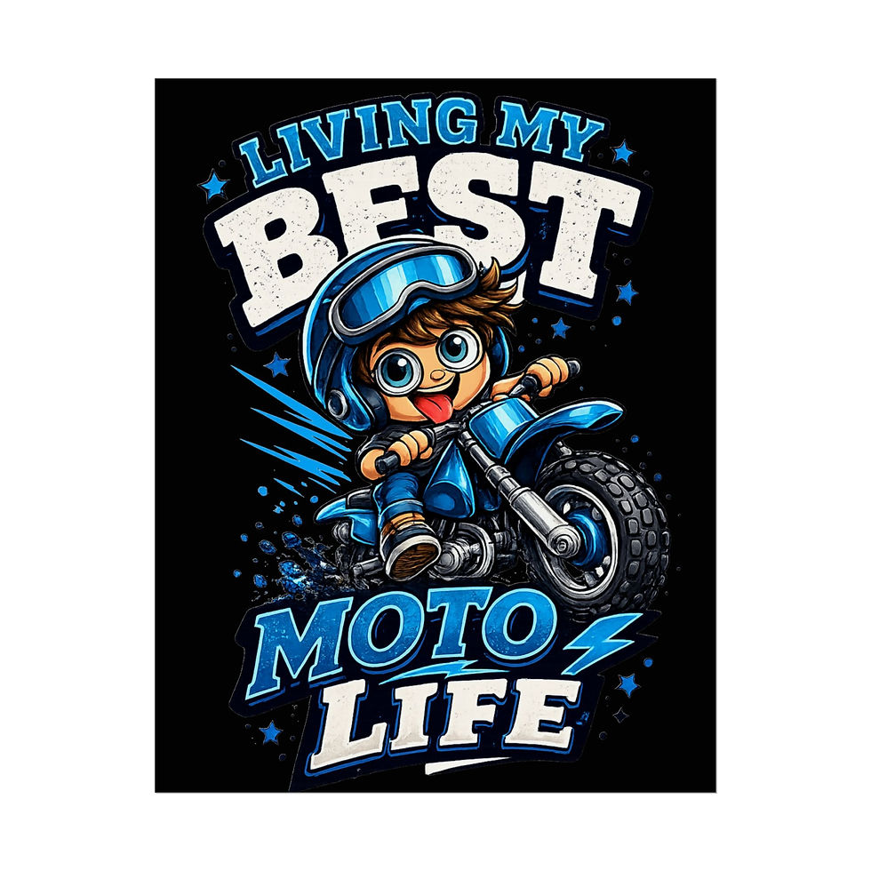Thumbnail: Living my Best Moto Life Rolled Posters