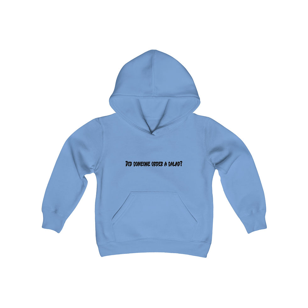 Thumbnail: Hockey Hair Blonde Youth Heavy Blend Hooded Sweatshirt