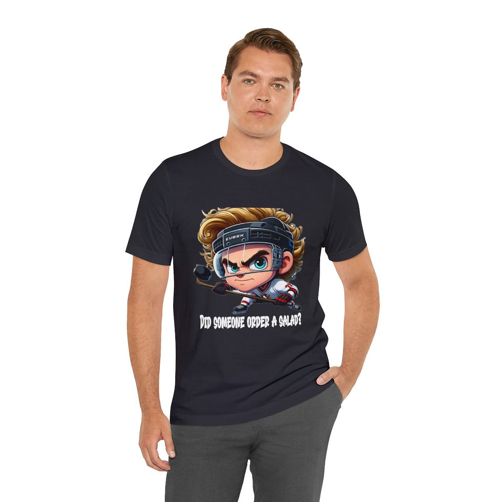 Thumbnail: Hockey Hair Blonde Adult Unisex Jersey Short Sleeve Tee