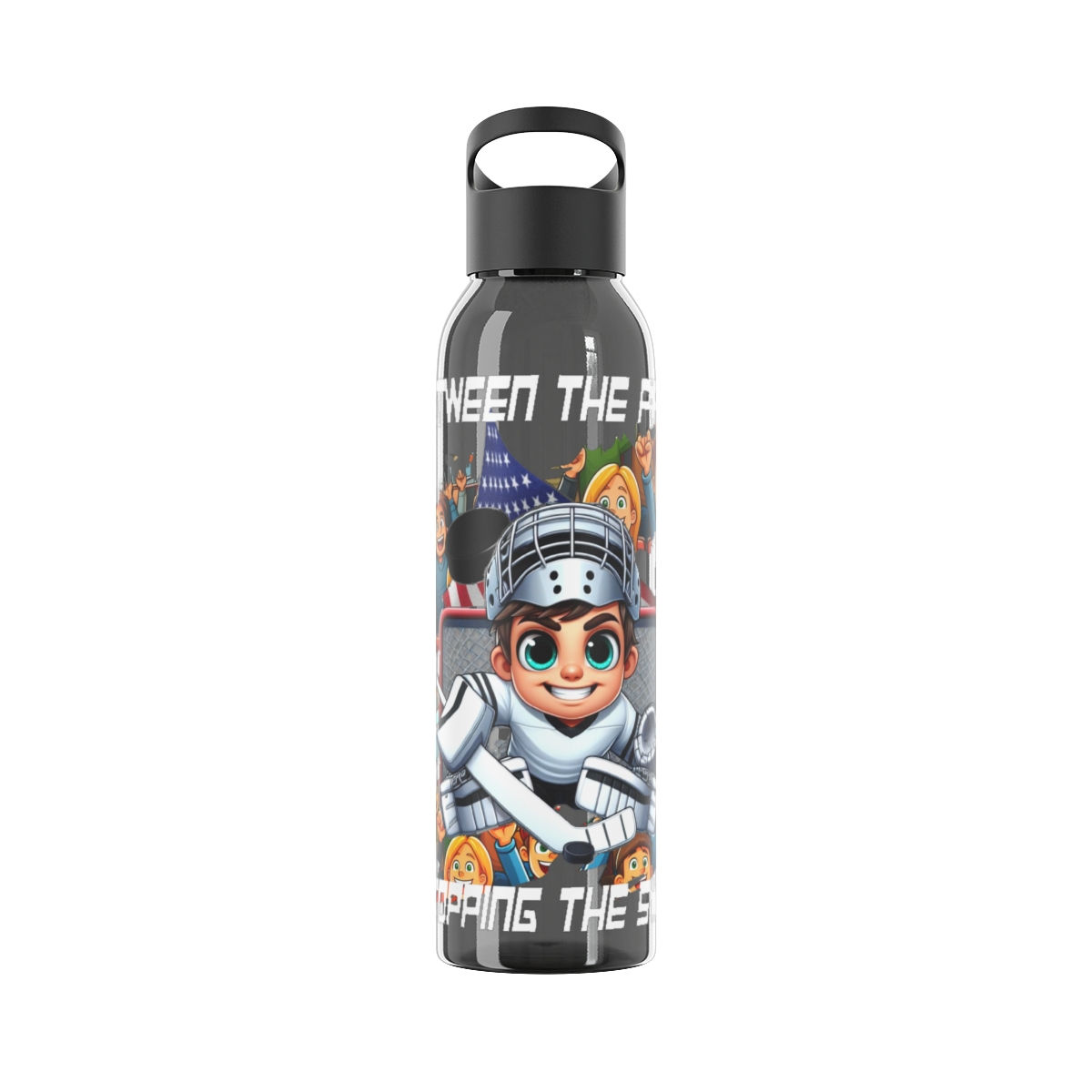 Hockey Between the pipes Sky Water Bottle