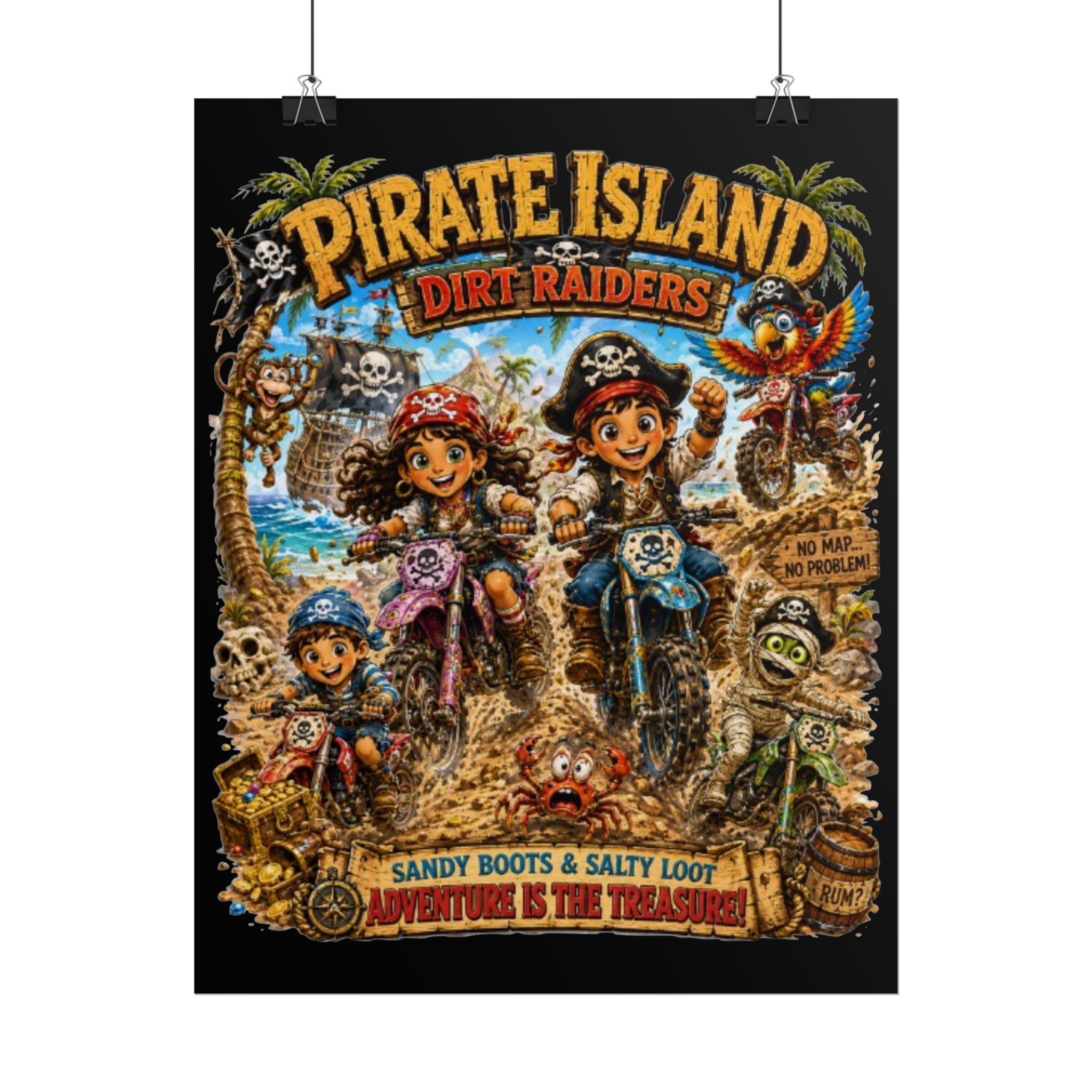 Pirate Island Rolled Posters
