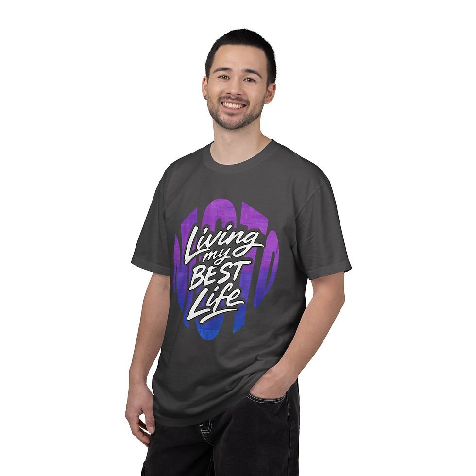 Thumbnail: Moto Best Life Unisex Garment-Dyed T-shirt
