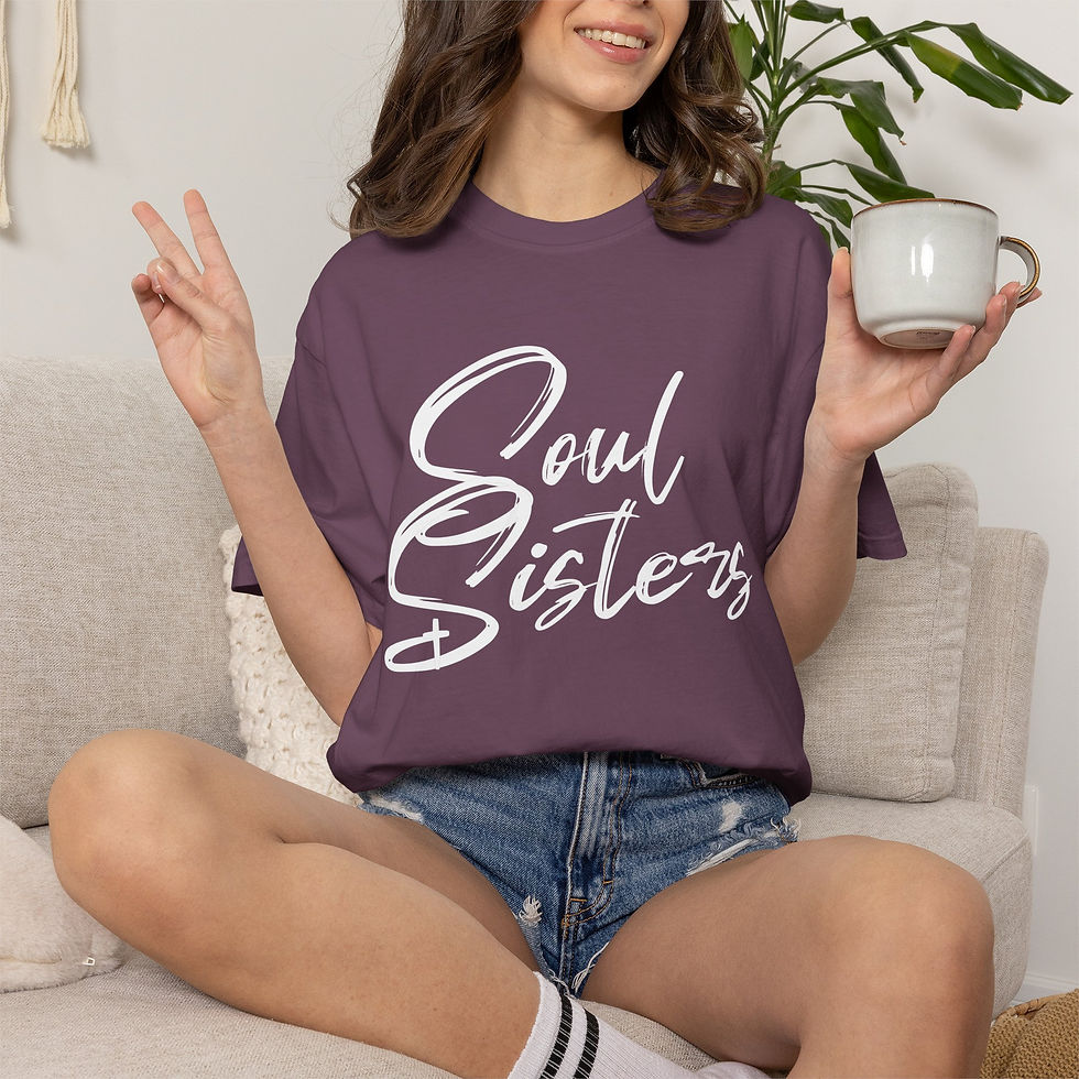 Thumbnail: Soul Sisters Unisex Garment-Dyed T-shirt
