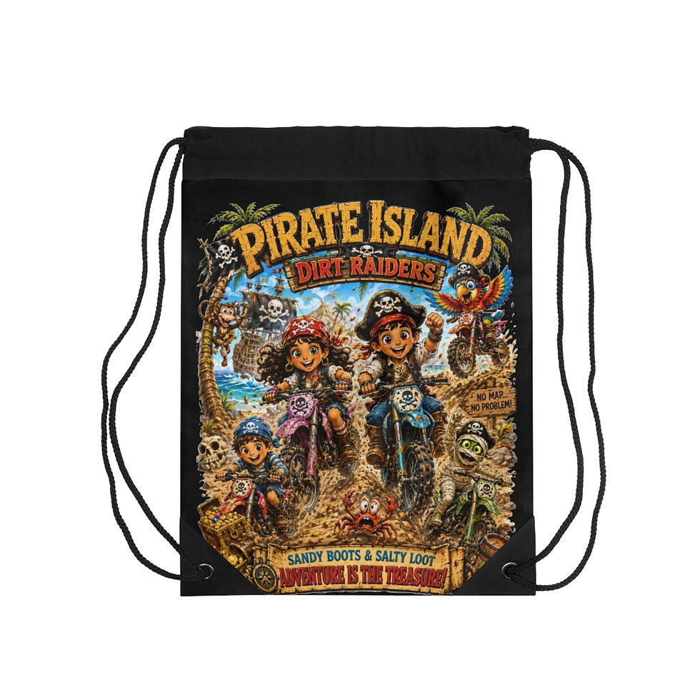 Thumbnail: Pirate Island Drawstring Bag