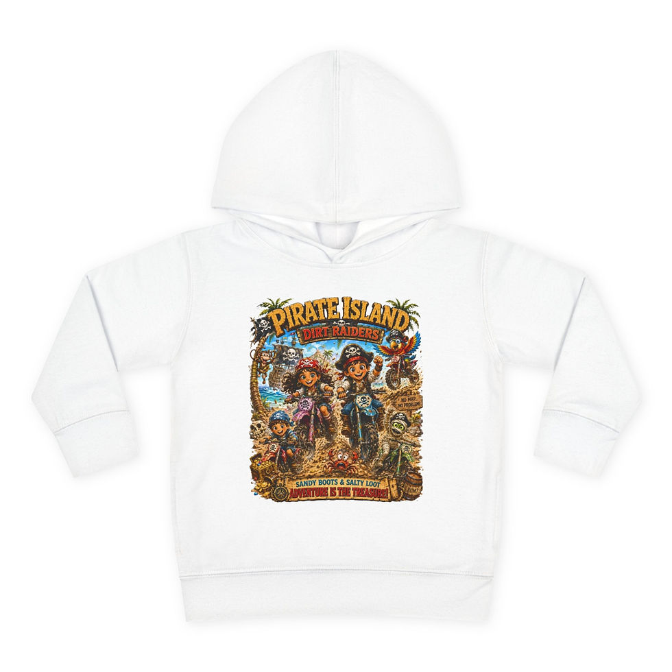 Thumbnail: Pirate Island Toddler Pullover Fleece Hoodie
