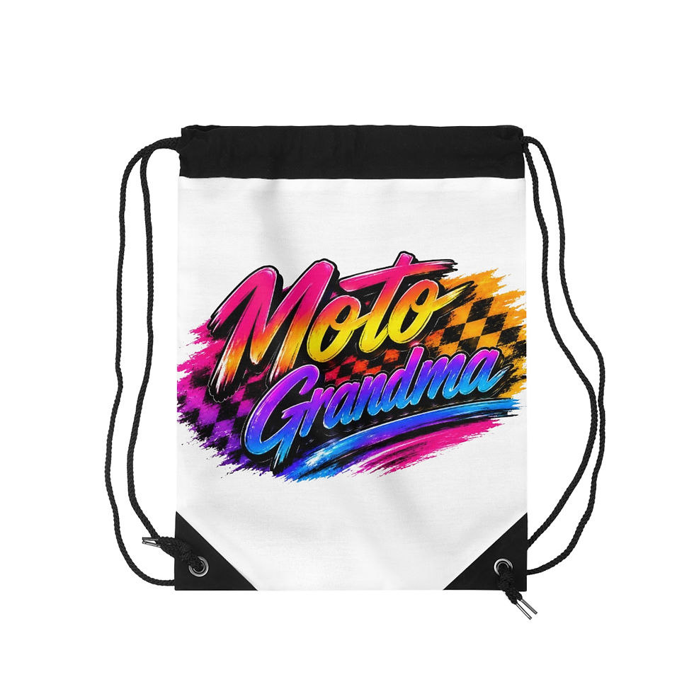 Thumbnail: Moto Grandma Drawstring Bag