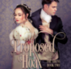 book cover shows a regency woman and man facing away from each other