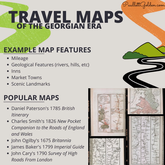 A list of the available road maps during the Georgian era