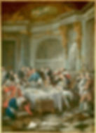 gentlemen dining together at an oyster luncheon