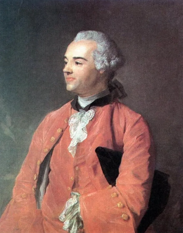 Painting of Jacques Cazotte with a lacy cravat