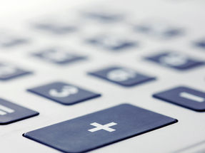 close-up of calculator