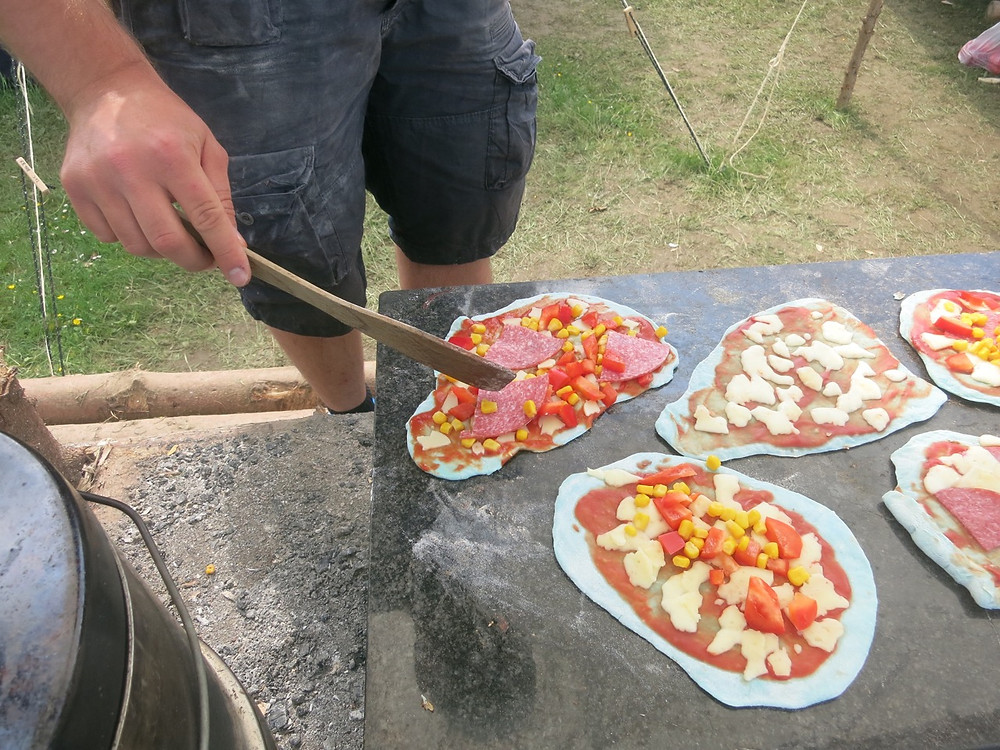 Leckere Steinofenpizza